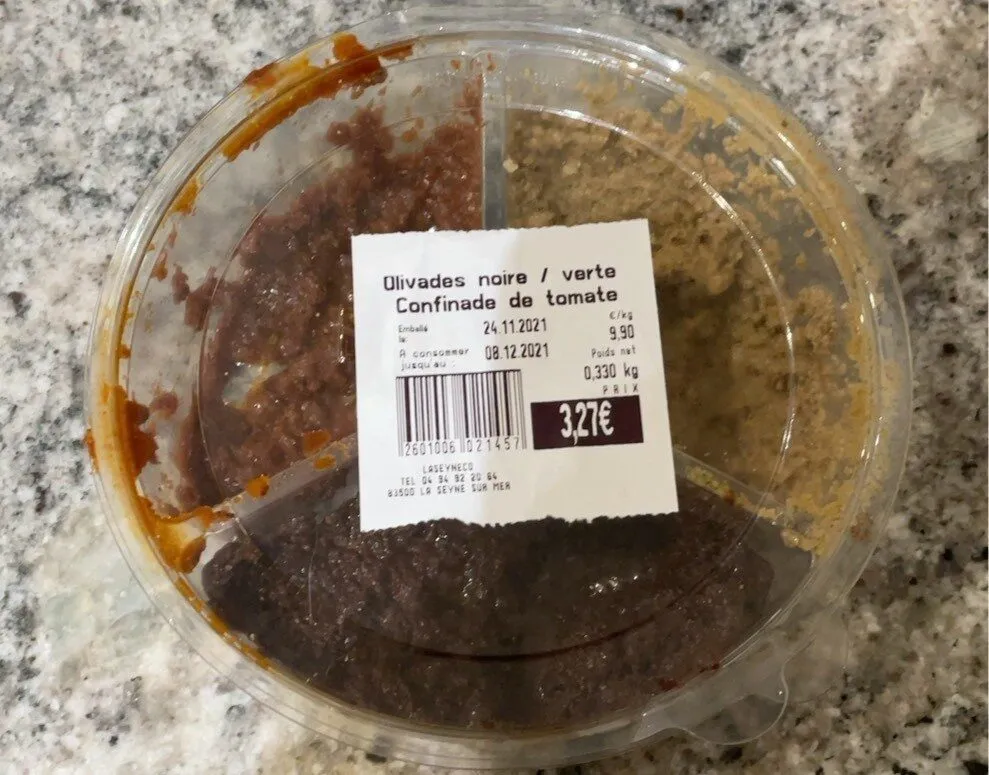 Olivades noire / verte confidade de tomate