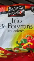 Trio de poivrons en lanières