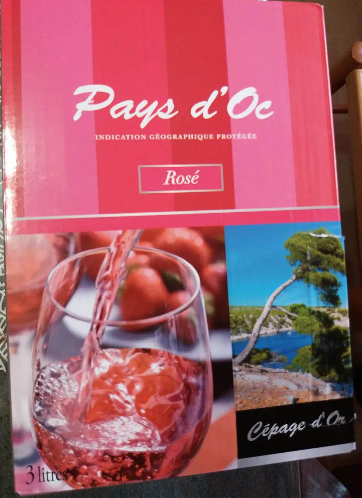 Vin rosé PAYS D'OC 3 litres