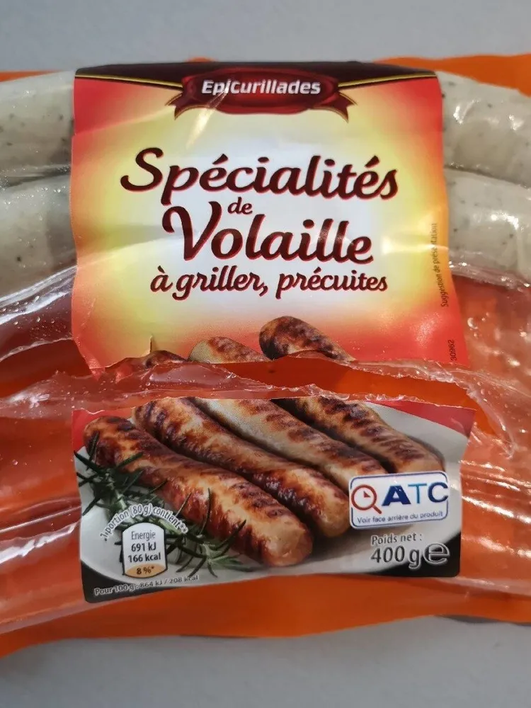 Saucisses de volaille à griller