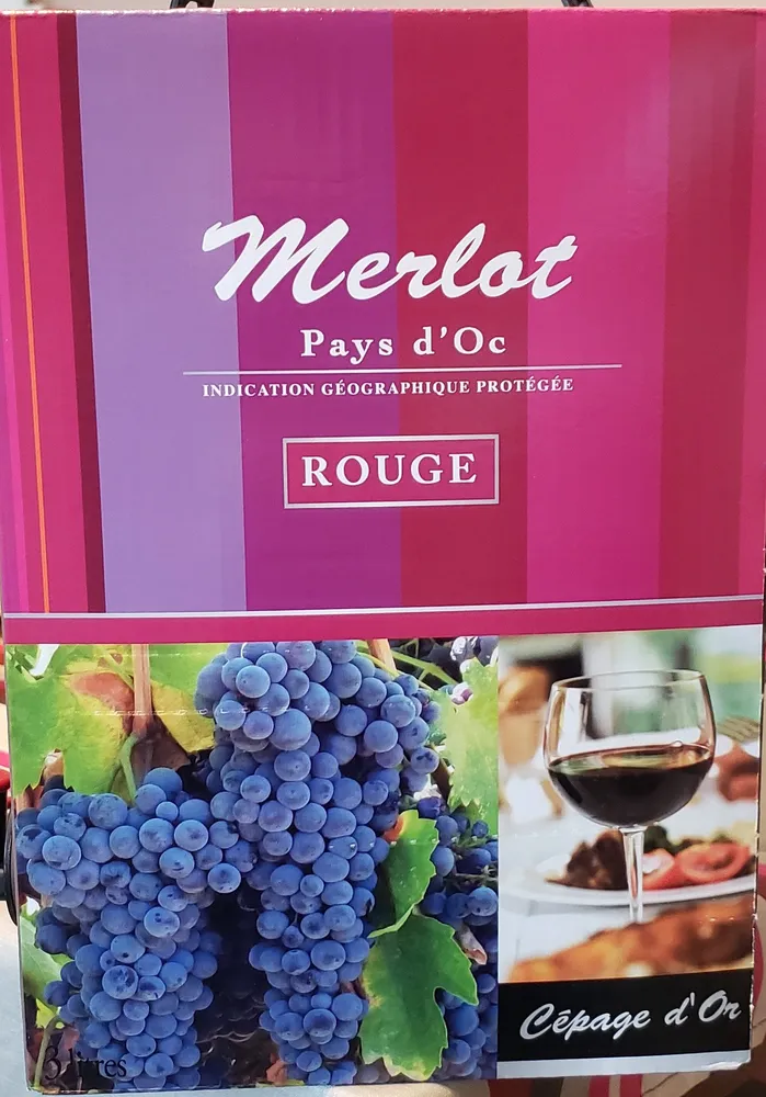 Vin rouge Merlot
