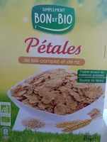 Pétales de blé complet et de riz