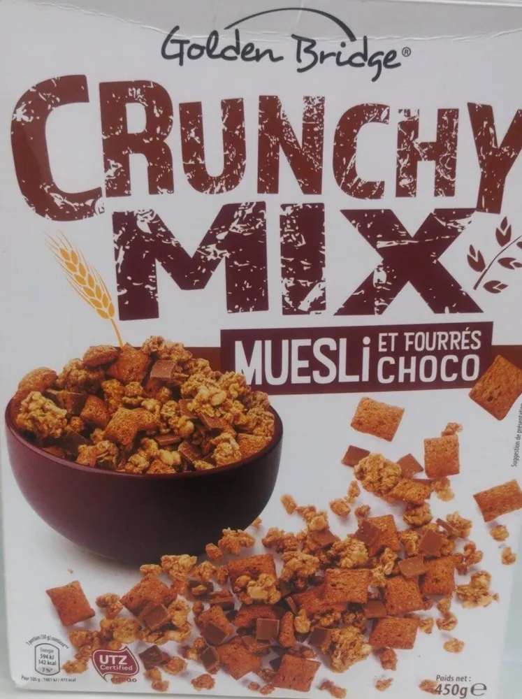 Crunchy mix muesli et fourrés choco