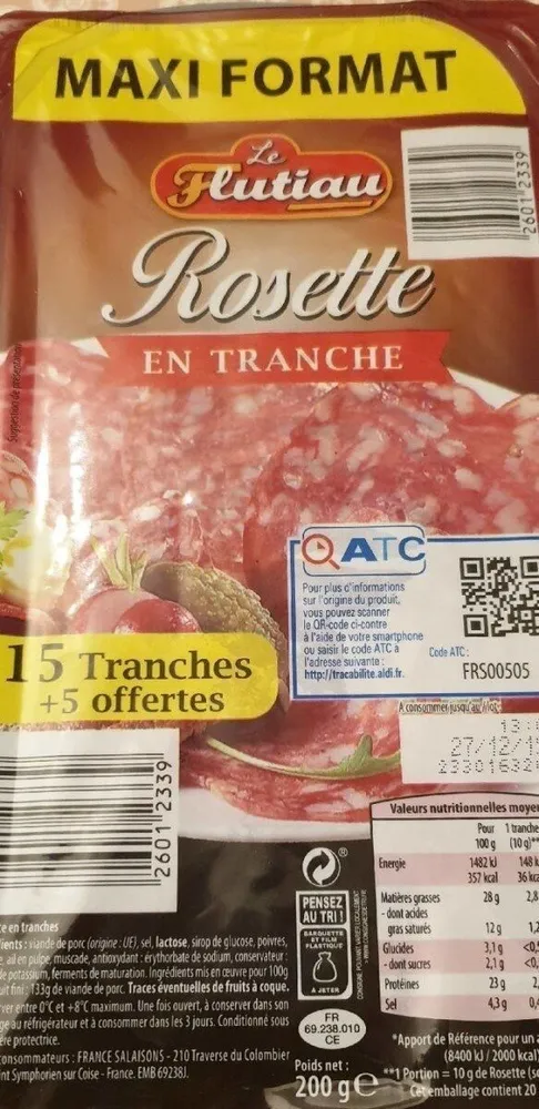 Rosette en tranche