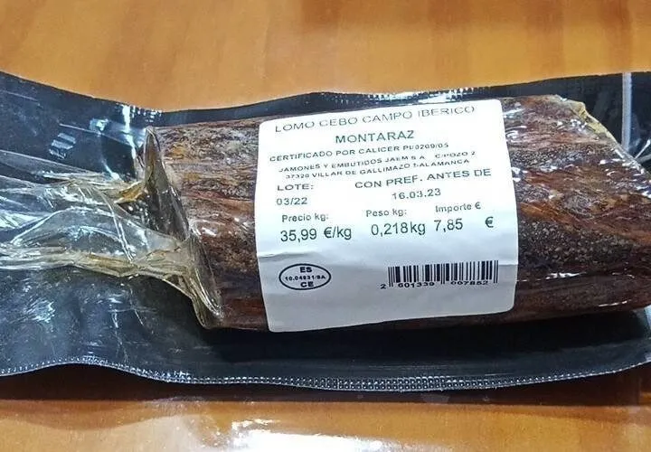 Lomo de cebo de campo iberico 50 por ciento raza iberica