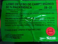 Lomo de cebo de campo ibérico