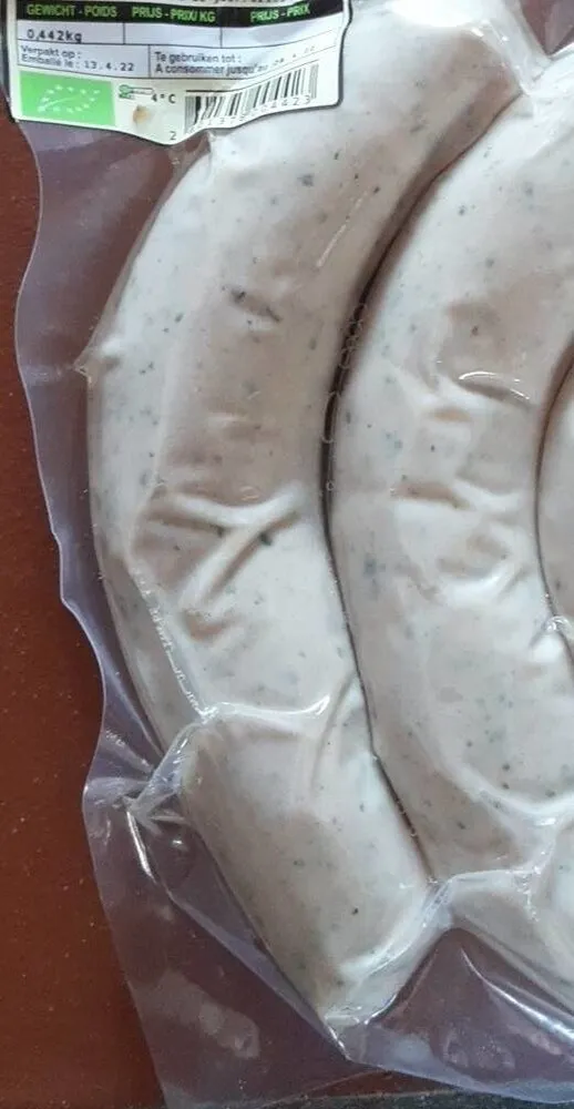 Boudin blanc bio