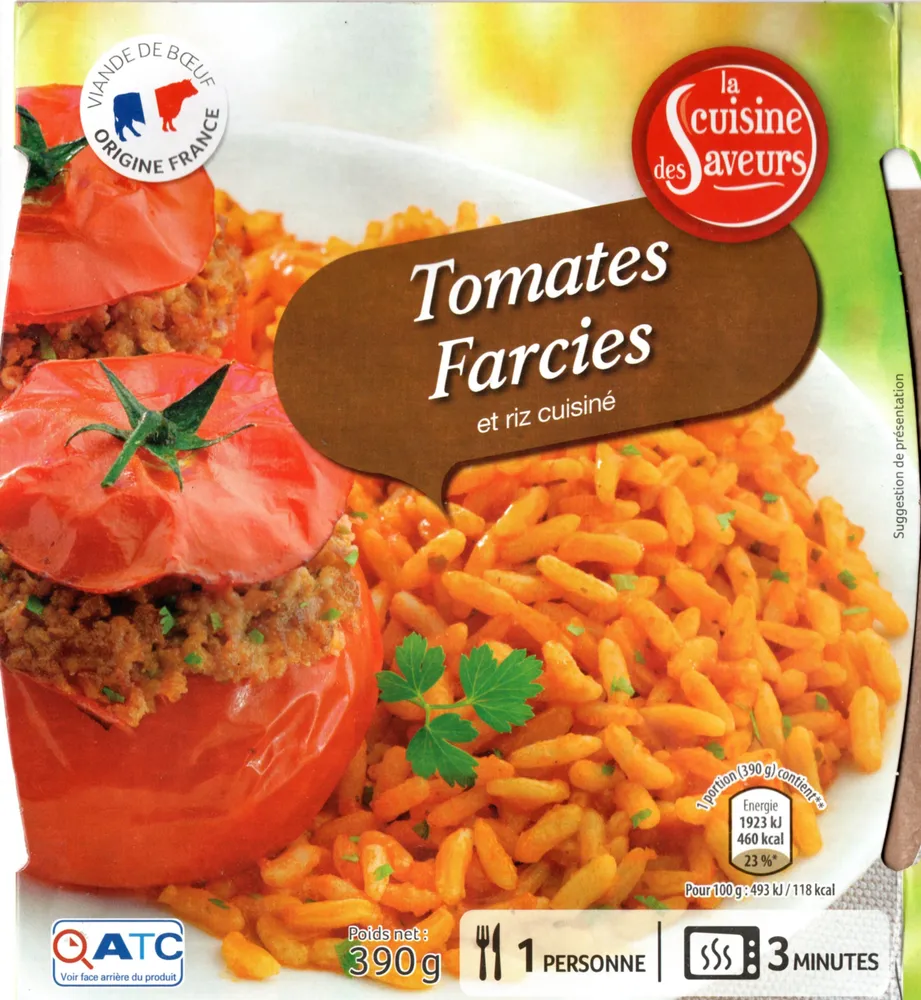 Tomates Farcies et riz cuisiné