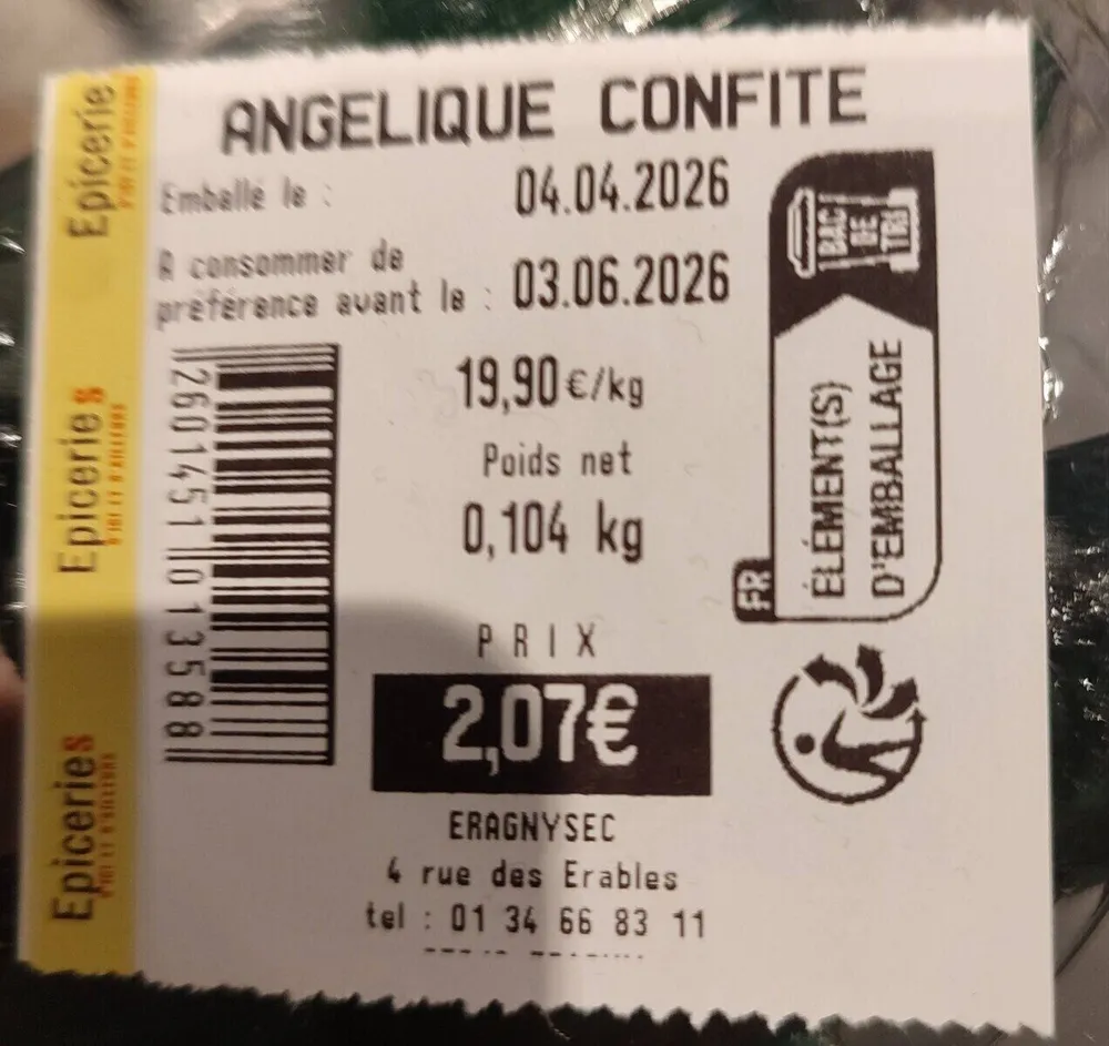 Angélique confite