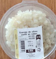 Écorces de citron confit en cubes