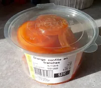 Orange confite en tranches
