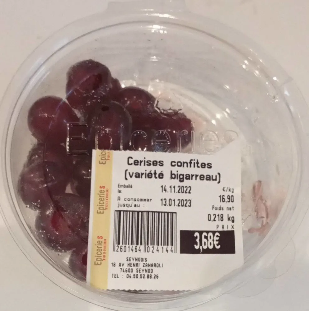Cerise confites