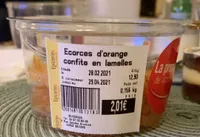 Ecorces oranges confites