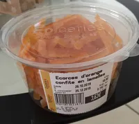 Ecorces orange confites en lamelles