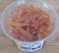 Écorces d'orange confite en lamelles