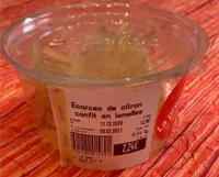 Ecorces de citron confit en lamelles