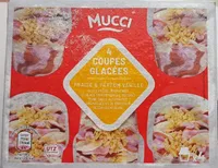 4 coupes glacées fraise & parfum vanille