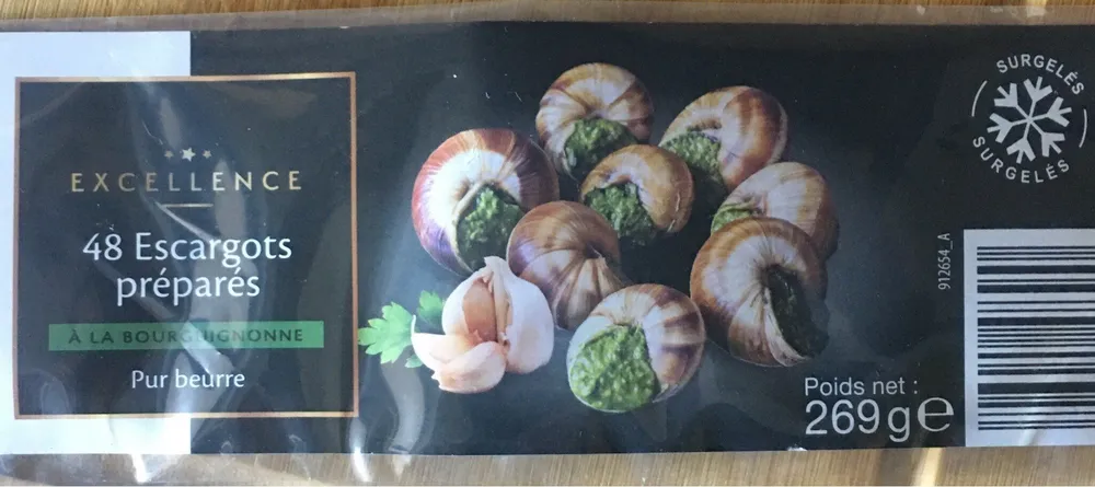 Escargots preparés a la bourguignonne