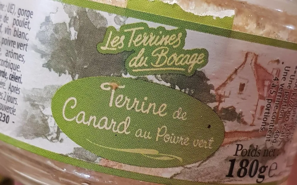 Terrine de Canard au poivre vert