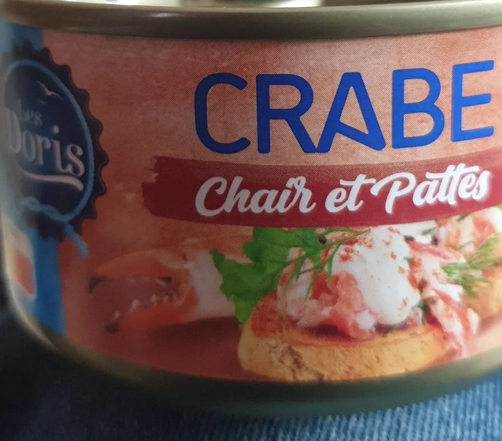 Crabes chair et pattes