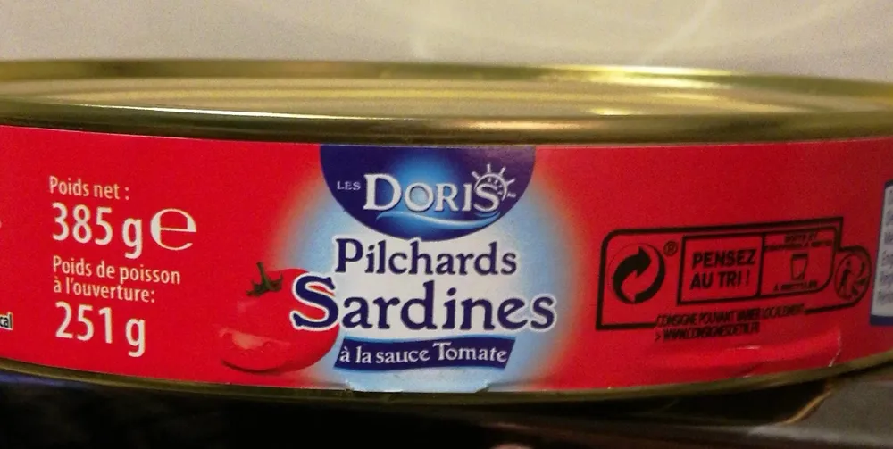 Pilchards Sardines à la sauce Tomate
