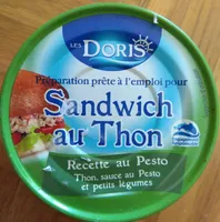 Préparation sandwich au thon cette pesto