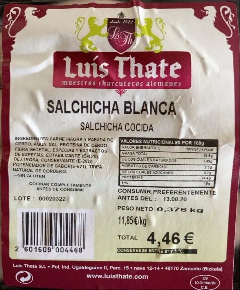 Salchicha blanca