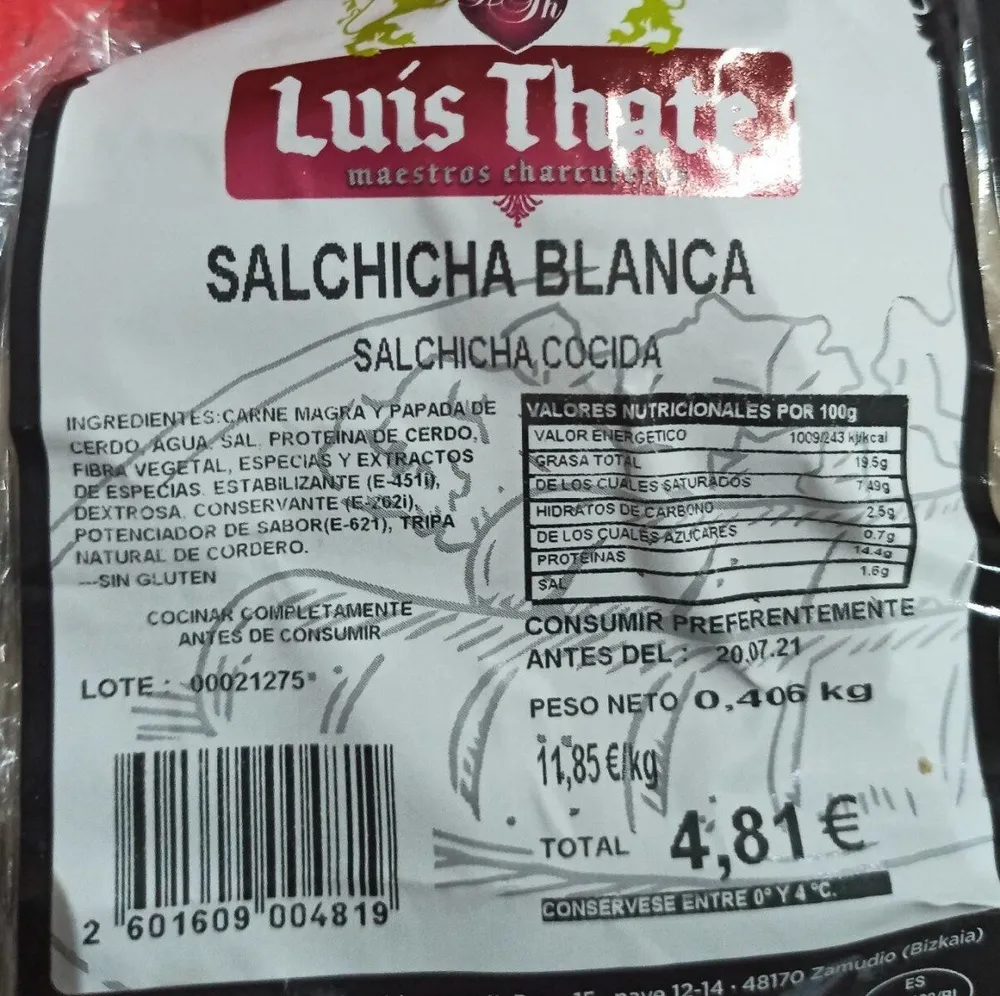 Salchicha blanca