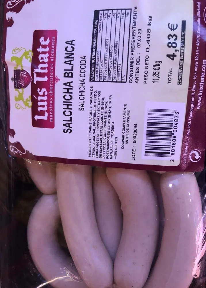 Salchicha blanca