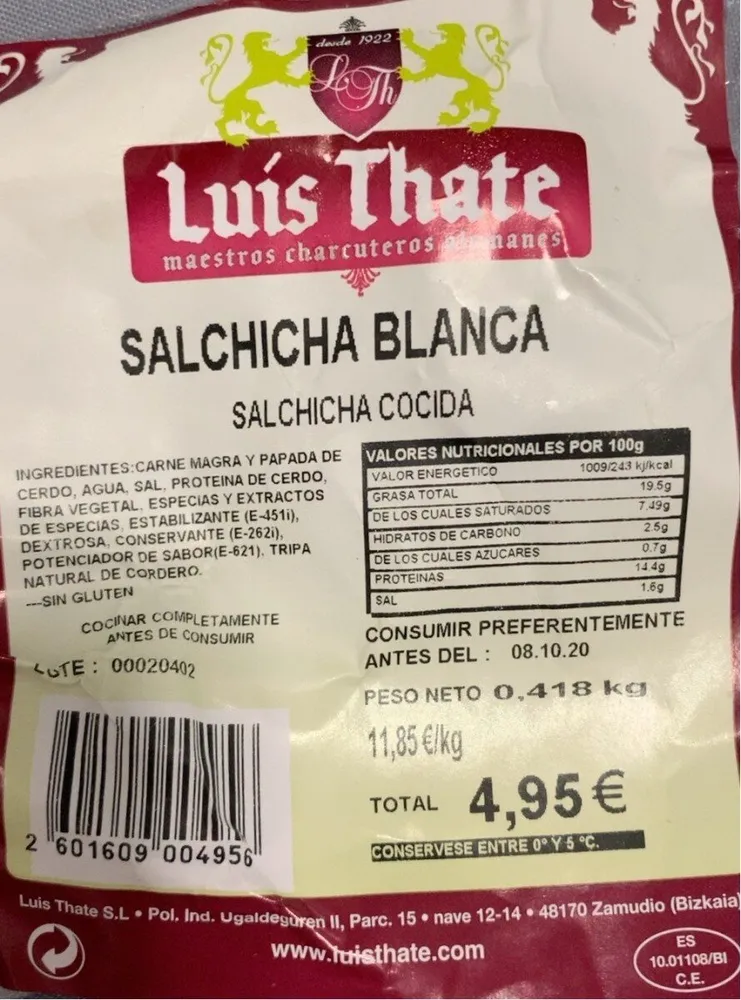 Salchicha Blanca