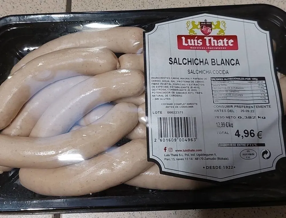 Salchicha blanca