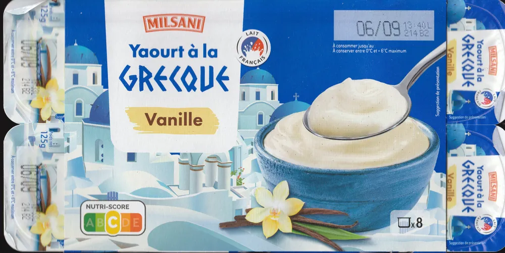 Yaourt à la GRECQUE Vanille
