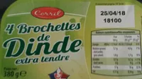Brochettes de dinde  extra tendre