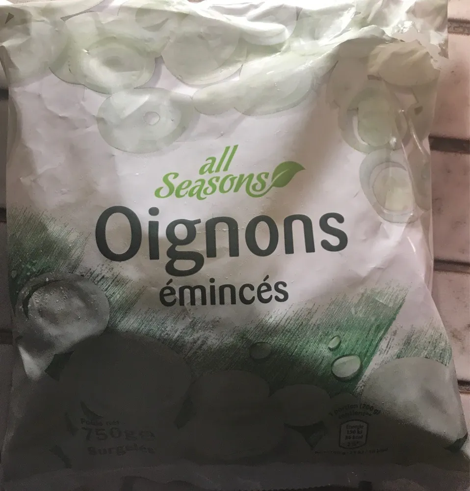 Oignon émincés