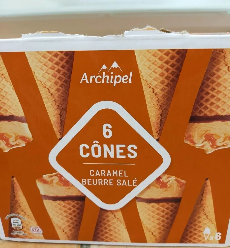 Cônes caramel beurre salé