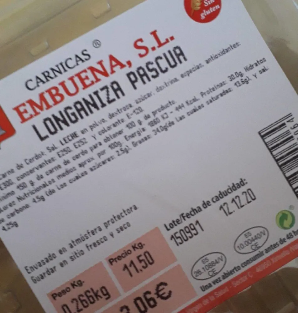 Longaniza pascua