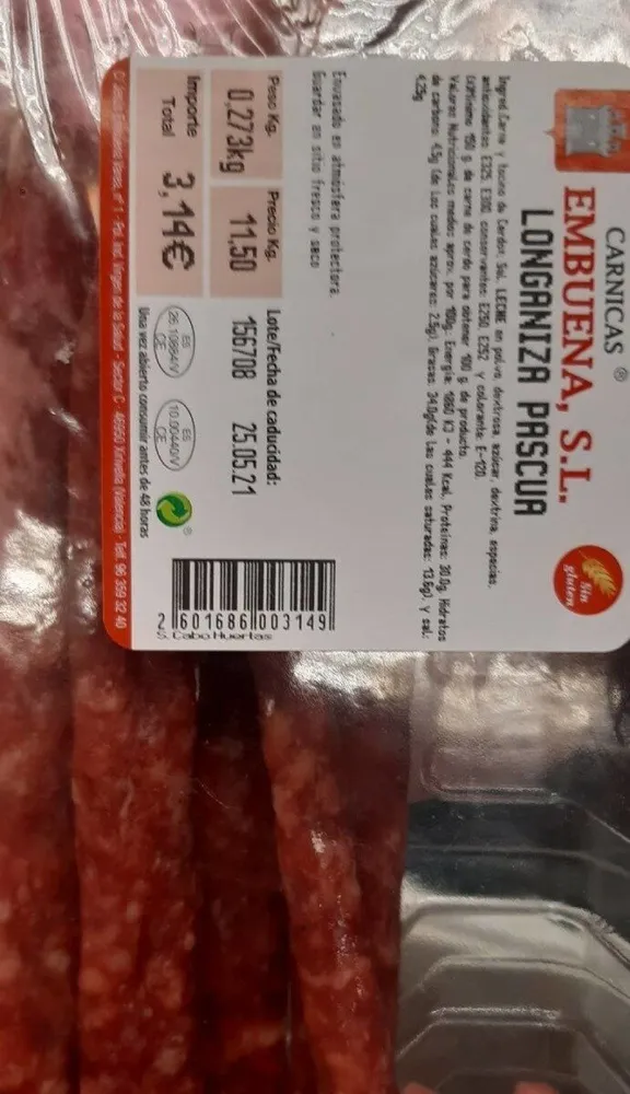 Longaniza de pascua