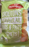 Croûtons saveur ail ronds et frits