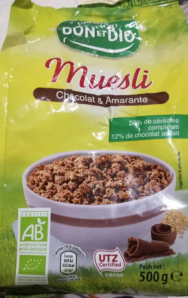 MUESLI Chocolat & Amarante