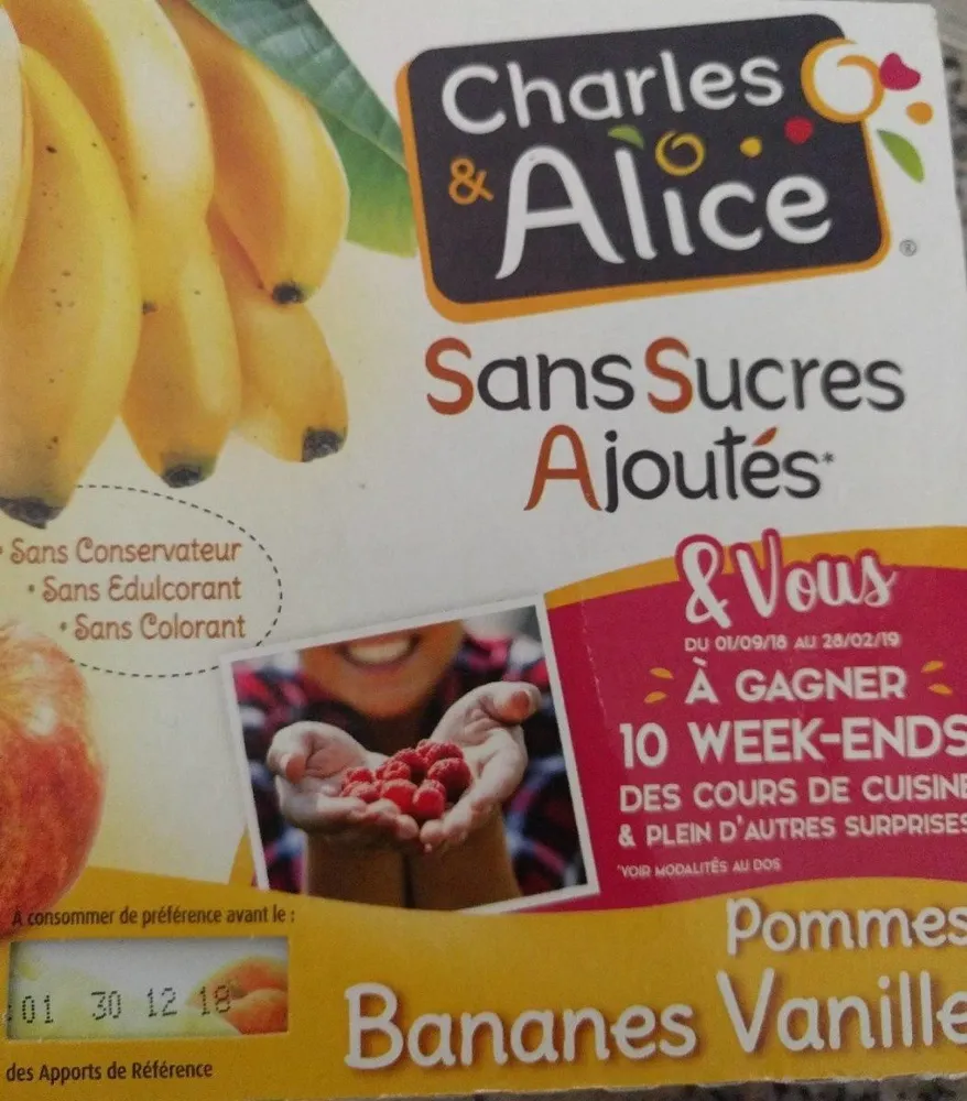 Pommes bananes vanille