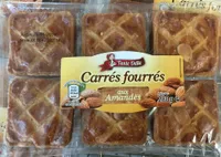 Carrés fourrés aux amandes