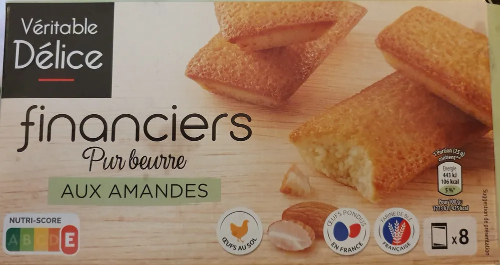 Financiers pur beurre aux amandes