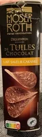 Tuiles de chocolat lait noisette