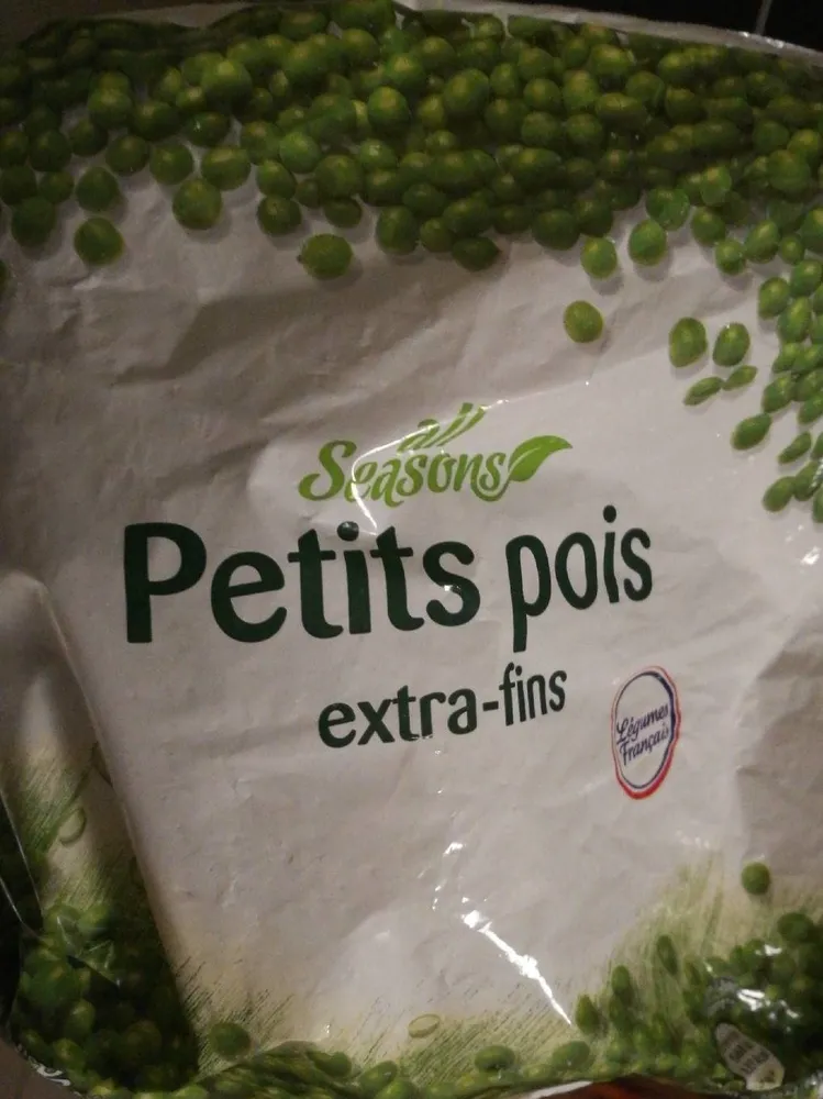 Petits pois extra fin surgelés