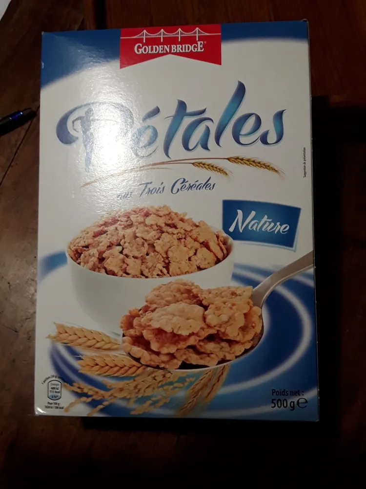 Pétales de riz, blé complet et orge nature