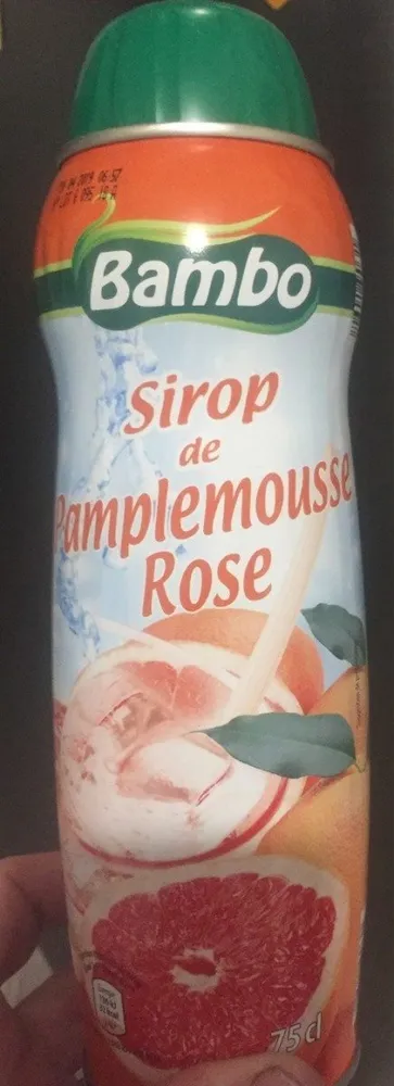 Sirop de pamplemousse rose