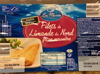 Filet de limande du nord facon meuniere