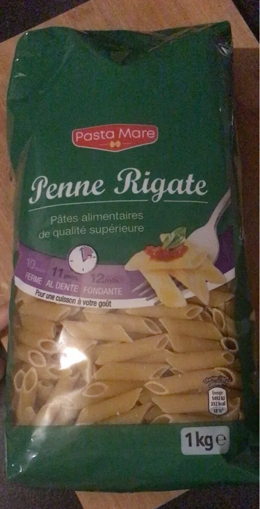 Penne Rigate (Pâtes alimentaires de qualité supérieure)
