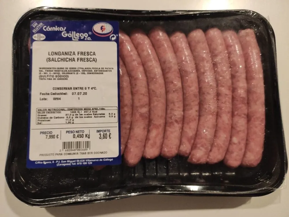 Longaniza Frescas (Salchicha Fresca)