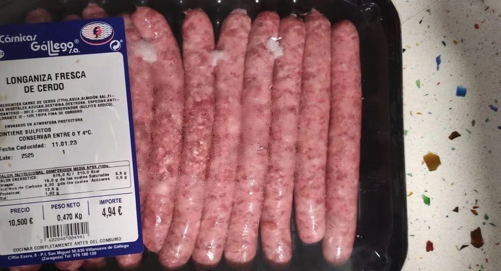Longaniza fresca de cerdo